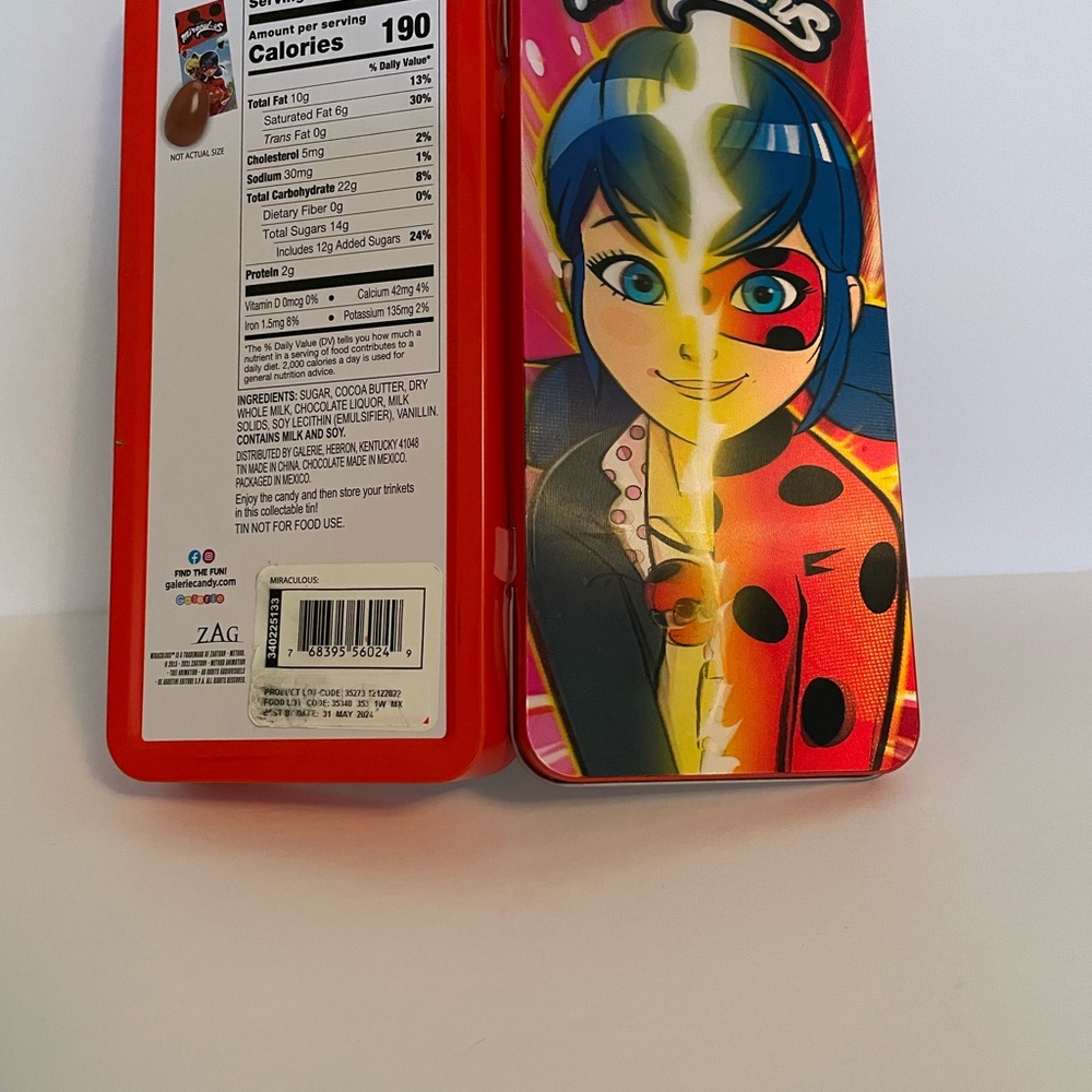 Miraculous Ladybug Red Candy Tin Box